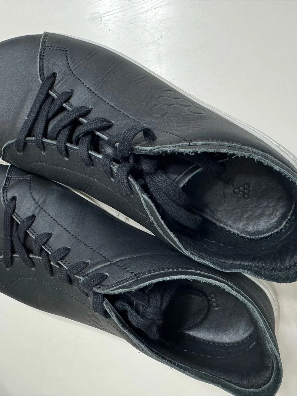 Vivo Barefoot Black Low-Profile Lace-Up Sneakers